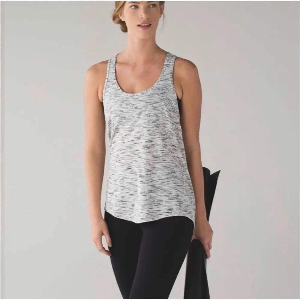 Lululemon Salute the Sun Singlet Tank grey size 8